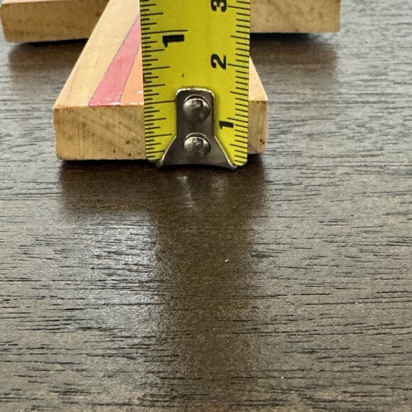 Cross El Salvador Vtg Handmade Rooster Rainbow Folk Art Colors Floral Religious - Picture 15 of 15